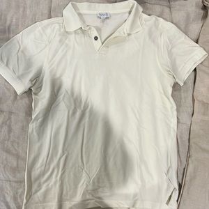 White Sunspel Polo Size Medium (fits like Small)